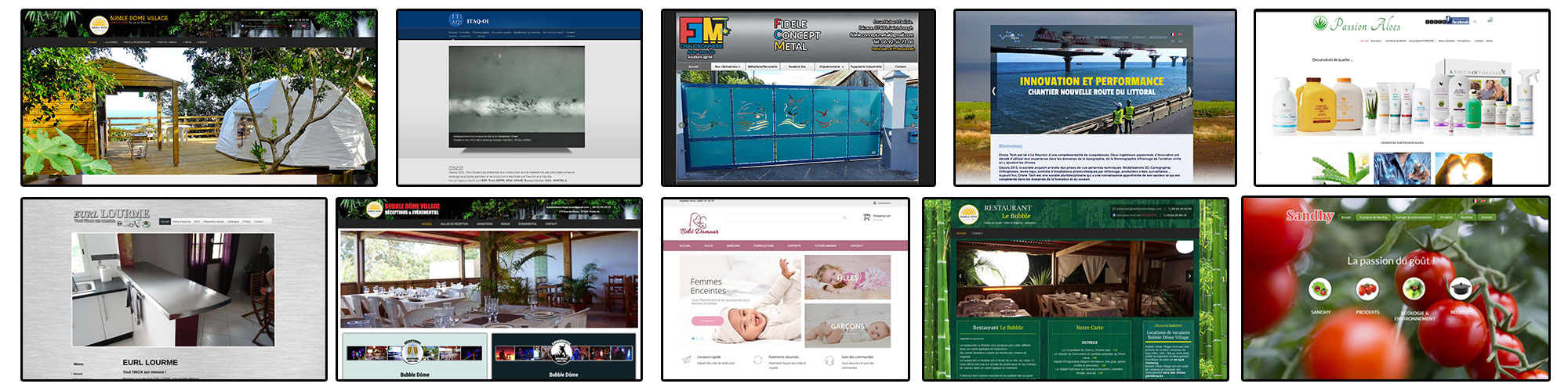 Nos sites internet réalisés